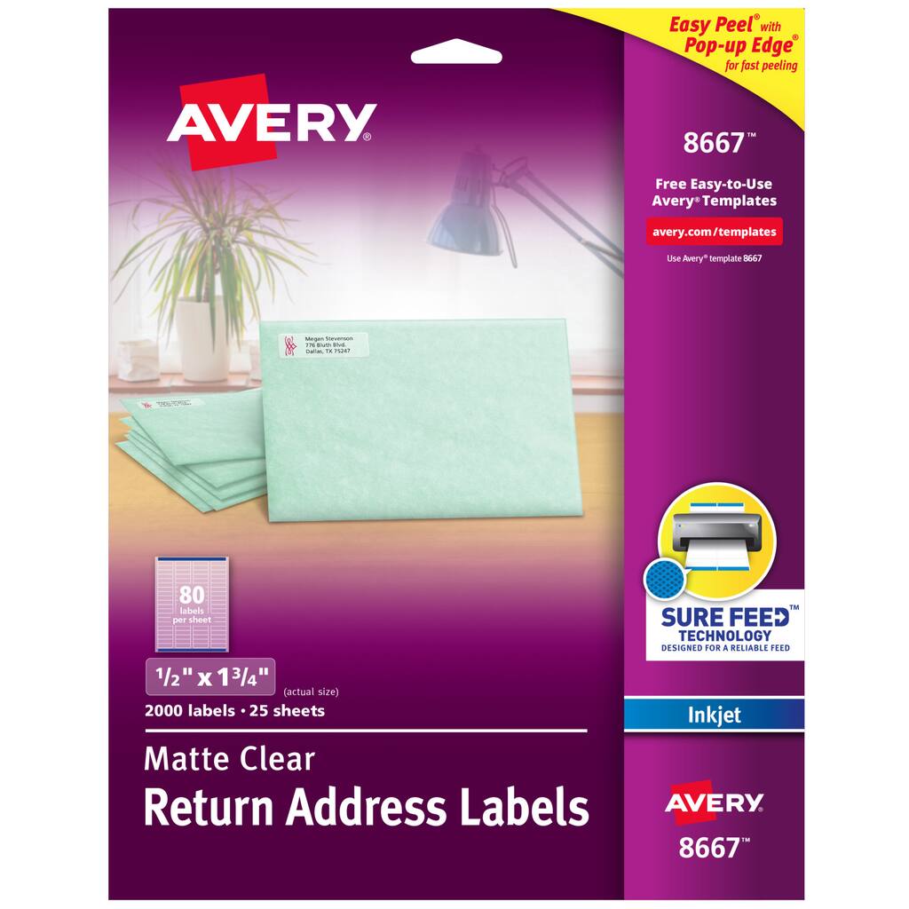 5 Packs: 2,000 ct. (10,000 total) Avery® 0.5